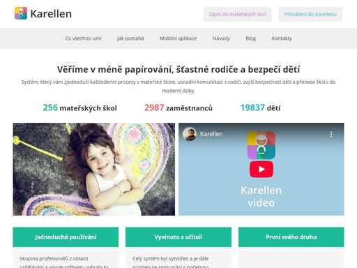 systém pro mateřské školy, který zjednodušší každodenní procesy ve škole, usnadní komunikaci s rodiči a přenese školu do moderní doby.