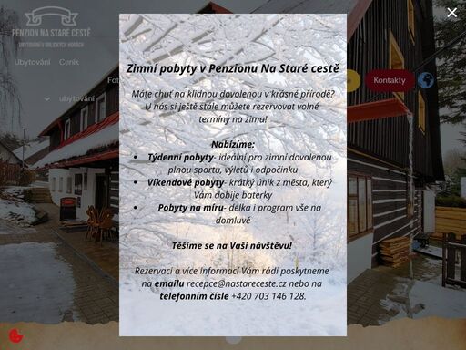 penzion na staré cestě | nově a moderně zrekonstruovaný penzion!????? moderně vybavený penzion a krásné prostředí pro vaše aktivity!????