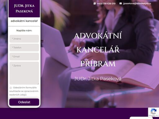 advokátní kancelář příbram judr. jitky pasekové nabízí komplexní právní služby v oboru občanské právo, trestní právo, obchodní právo, pracovní právo, rodinné právo, vymáhání pohledávek. 