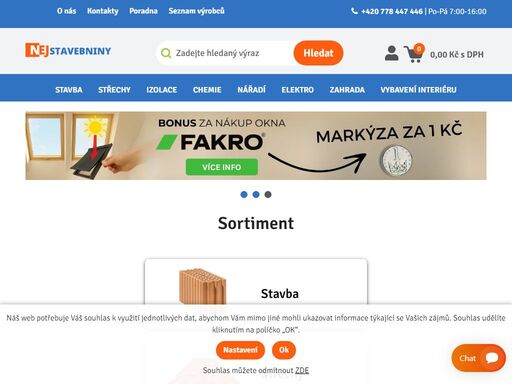 sháníte stavební materiál levně a rychle? naše stavebniny jsou vám k dispozici. kompletní sortiment pro vaši stavbu.