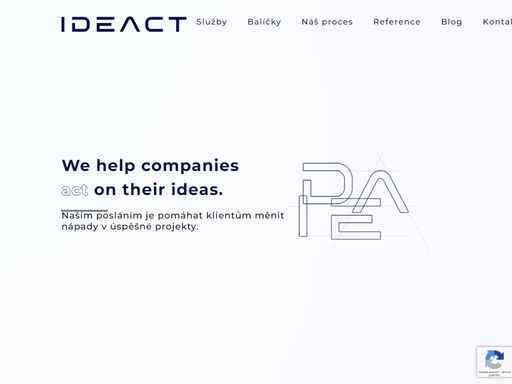 naším cílem je vyvíjet pro naše klienty úspěšné projekty. ať už jde o web nebo mobilní aplikaci, zjistili jsme, že toho docílíme pouze pokud skloubíme špičkový vývoj se znalostmi z marketingu a produktového designu. věříme, že za úspěchem startupu je z 10% nápad a z 90% jeho provedení.