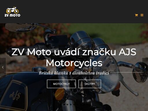 zv moto - autorizovaný a výhradní zástupce firem ajs motorcycles ltd., shiro helmets s.a., nipponia s.a, jewelultra ltd. pro českou republiku