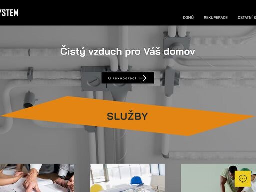 jrt-system se zabývá dodávkami systémů komfortního větrání s rekuperací tepla. 
zajišťujeme kompletní servis - návrh systému, montáž rekuperace, servis,...
s kvalitním systémem pro větrání s rekuperací tepla ušetříte na nákladech za vytápění a zajistíte si zdravější a čistší vzduch v domě.