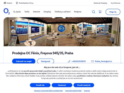 prodejna praha - oc fénix, freyova 945/35. o2 služby, telefony, zařízení a příslušenství nebo profesionální podpora a spoustu dalšího, to nabízejí všechny naše značkové prodejny.