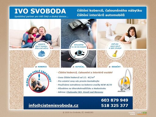 ivo svoboda - čištění koberců, interiérů automobilů a čalounění