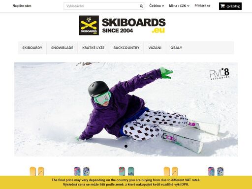 skiboards.eu - nejlepší skiboardy, snowblady, krátké lyže i lyže z celého světa