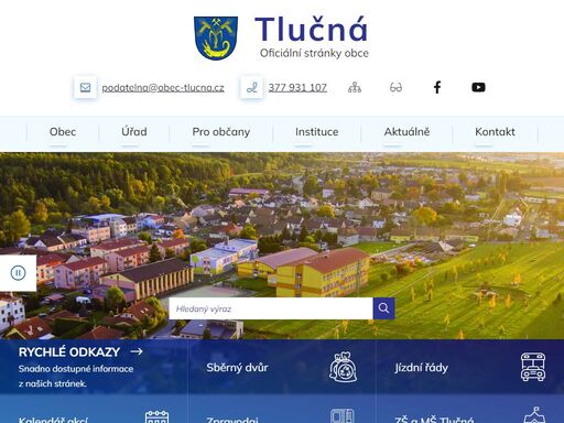 oficiální stránky obce tlučná
