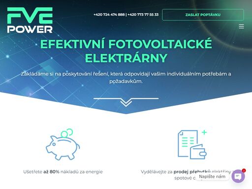 fotovoltaické elektrárny na klíč - fve power. vyrábějte, ukládejte, spotřebujte, prodávejte vlastní elektřinu. využijte dotace na fve pro váš dům.