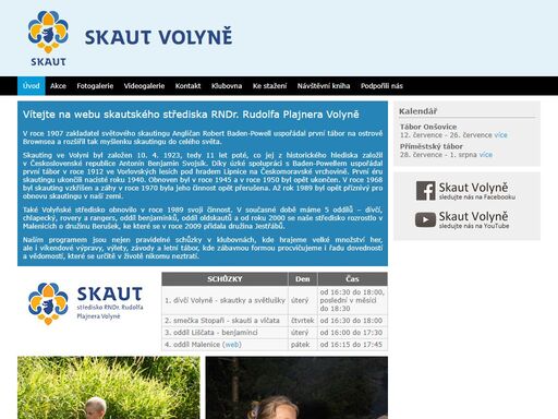 vítejte na webu skautského střediska rndr. rudolfa plajnera volyně. na webu najdete informace o pořádaných akcích, fotky a videa nebo kontakty na vedení.