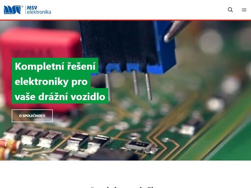 msv elektronika je výrobcem a dodavatelem širokého sortimentu elektronických komponent pro aplikace na kolejových vozidlech.