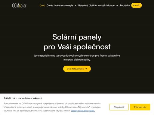jsme com solar ? specialisté na výstavbu fotovoltaických elektráren s výkonem nad 50 kwp a integrací elektromobility.?
