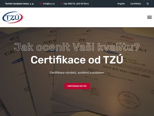 textilní zkušební ústav, s.p. je leaderem zkušebnictví a certifikace v oblasti textilu.
