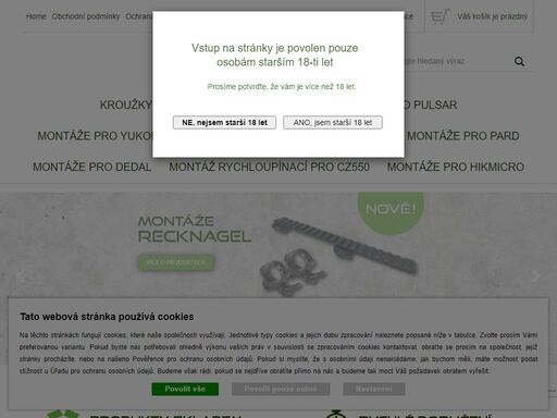 kvalitní montáže puškohledů a nočního vidění skladem. weaver,klasik,pulsar,yukon,pard,rychloupínací montáž,montáž na puškohled,cz550,zkk601,zh