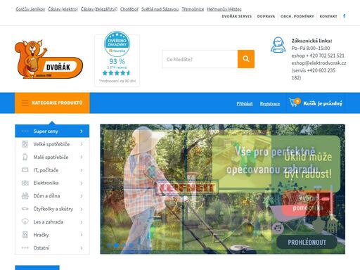 elektro dvořák - prodejny a eshop elektro a hobby, prodejny golčův jeníkov, čáslav, chotěboř, světlá nad sázavou, třemošnice
