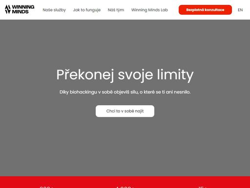 winning minds, je inovativní a výjimečná platforma zaměřená na dosažení vrcholových výkonů a optimálního mentálního stavu u individuálních klientů, sportovních týmů a klubů. s unikátním spojením tradičních koučovacích metod a moderních technologií, se zaměřujeme na diagnostiku, návrh řešení a pravidelný trénink, který je přizpůsoben jednotlivým potřebám každého klienta.