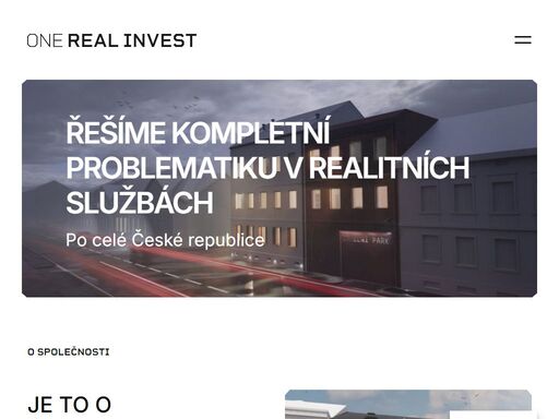 one real invest poskytuje kompletní servis především při prodeji, nákupu a pronájmu v realitních službách.