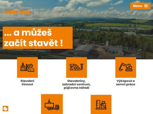 děláme stavební činnost, výkopové a zemní práce. máme stavebniny, zahradní centrum, půjčovnu nářadí a betonárnu. zajišťujeme kontejnerovou dopravu. zjistěte o nás více.