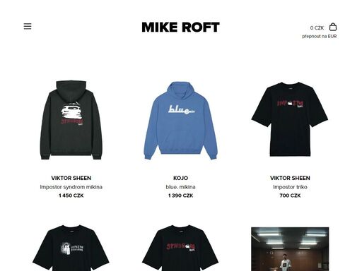 oficiální e-shop hudebního labelu mike roft. kupuj merch viktora sheena, stein27, rychlých kluků a mnoha dalších umělců!