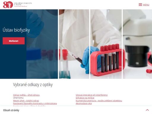 ústav biofyziky mefanet aktuálně zápis do studia proběhne 13. 9. 2023do 20. 9. 2023 probíhá přihlašování na koleje. vybrané odkazy z optiky odraz světla – ů ...