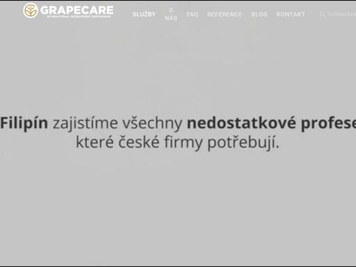 jsme grapecare z brna a do vaší firmy zajistíme kvalifikované zaměstnance z filipín. vyřídíme pracovní povolení a zaměstnance přiveze až do vaší firmy. 