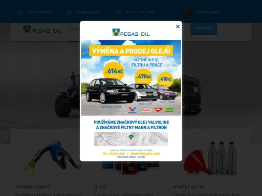 pegasoil.cz – dodavatel pohonných hmot a motorových olejů v česko republice.