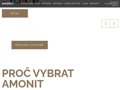 kuchyně praha - amonit vyrábí kuchyně na míru se zárukou 5 let. moderní kuchyně od návrhu, vlastní výroby až po montáž.