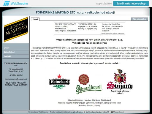for-drinks, mafomo, drink, pivo, beer, rozvoz, zbozi, vino, limo, sud, sudove, lahvove, lahvac, plzen, gambrinus, kozel, birell, birel, nealko, alko, alkohol, napoj, napoje, chlast, hospoda, restaurace, pivovar, bar, nalevna, dealer, pilsner, rum for-drinks mafomo etc. s.r.o.