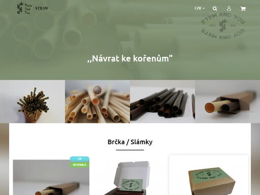 ekologické a kompostovatelné brčka