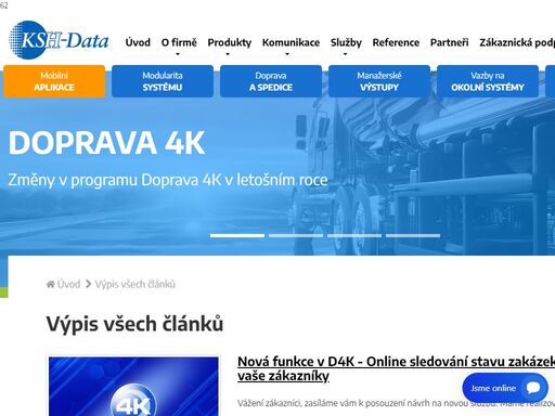 ksh-data | informační systémy pro dopravu, spedici, logistiku a autoservisy