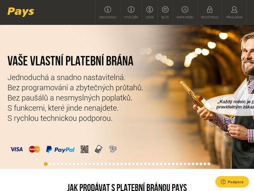 platební brána - platební metody - platba kartou - qr platba - platba převodem, platba paypalem, bezpečné platby přes internet. spolehlivá platební brána bez paušálu.