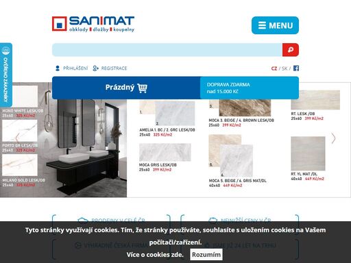 prodej kvalitních obkladů a dlažeb v e-shopu a v kamenné prodejně ve velkém meziříčí. jsme velmi dostupní z dálnice d1, rádi vás uvítáme přímo v naší prodejně.