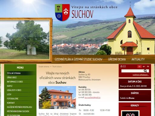 oficiální stránky obce suchov