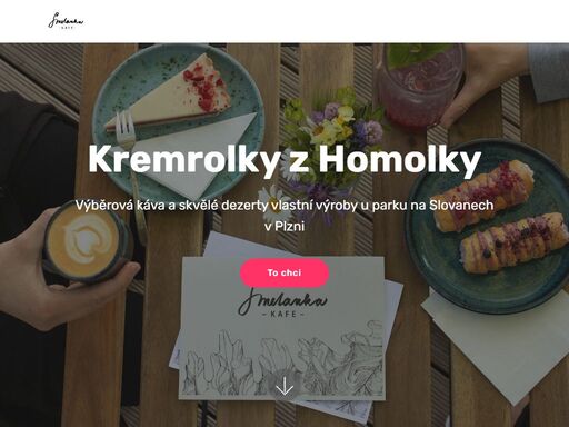 výběrová káva a palačinky s úsměvem