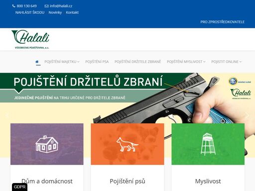 halali všeobecná pojišťovna a.s., to je nejlevnější pojištění na trhu a pojišťovna pro běžný život. rychlé jednání, okamžité krytí škod.