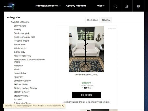 jan strnad nábytek aq-furniture praha česká republika jeden z největších obchodů s nábytkem v čr a evropě. e-shop nábytek většina zboží skladem a ihned k odběru. prodejna 4 patra. prodej a výroba jídelní židle, sedací soupravy, jídelní stoly, dubové židle, pracovní židle a křesla, kancelářské židle a křesla, křesla,…