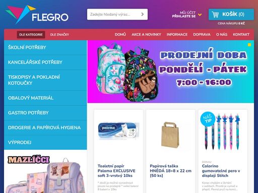 školní batohy a aktovky pro kluky i holky a pro všechny věkové skupiny. e-shop se širokou nabídkou školních potřeb.
