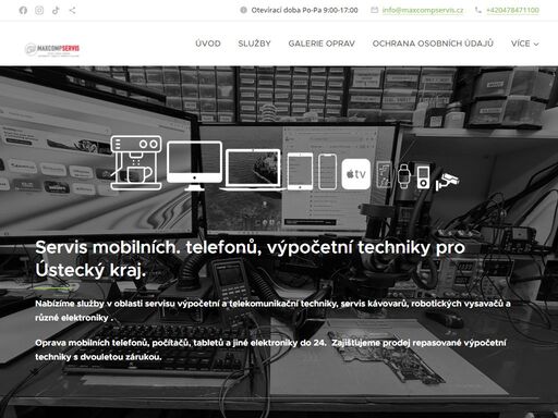 servis mobilních. telefonů, výpočetní techniky pro ústecký kraj.