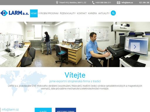 výroba a servis optoelektronických a magnetických inkrementálních, absolutních snímačů, měřících sond, regulačních ventilů. obrábění a montáže.