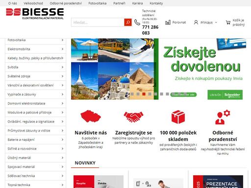 jsme dodavatel komplexního řešení do všech oblastí elektro více než 20 let. poskytujeme profi servis a řešení na míru. s rodinným přístupem.