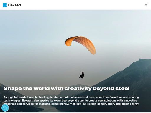 as a global market and technology leader in material science of steel wire transformation and coating technologies, bekaert also applies its expertise beyond steel to create new solutions with innovative materials and services
