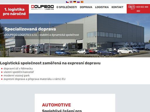 specializovaná doprava zaměřená na expresní autodopravu. doupego s.r.o. - progresivní a dynamická společnost.
