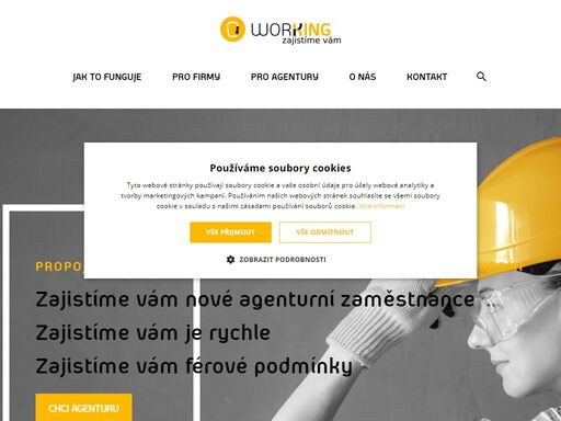 hledáte spolehlivou pracovní agenturu? potřebujete nové pracovníky do vaší společnosti? napište nám. pomůžeme vám najít kvalitního partnera.