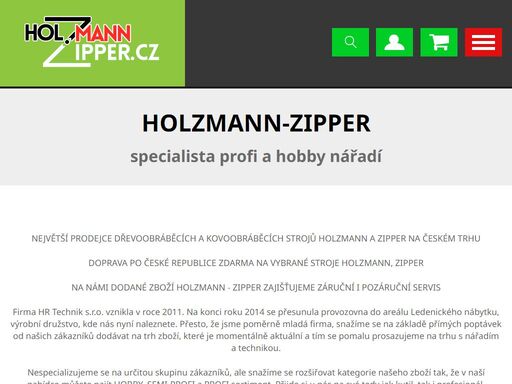 prodáváme nářadí z od výrobce holzmann a to jak jejich profesionální řady, tak hobby řady značky zipper.