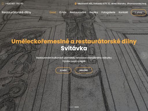 uměleckořemeslné a restaurátorské dílny svitávka, renovace a opravy