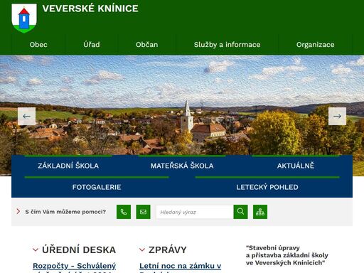 oficiální stránky obce veverské knínice