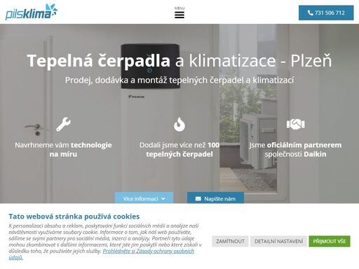 tepelná čerpadla v plzeňském kraji. prodej, dodávka a montáž tepelných čerpadel a klimatizace. navštivte pilsklima, s.r.o. plzeň - severní předměstí.