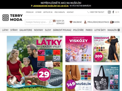váš obchod s látkami, metrovým textilem a galanterií. 8 kamenných prodejen v hlavních městech čr, sloužící i jako výdejní místa eshopu. pravidelné akce, slevy a výprodeje pro stálé zákazníky. sledujte nás na facebooku.