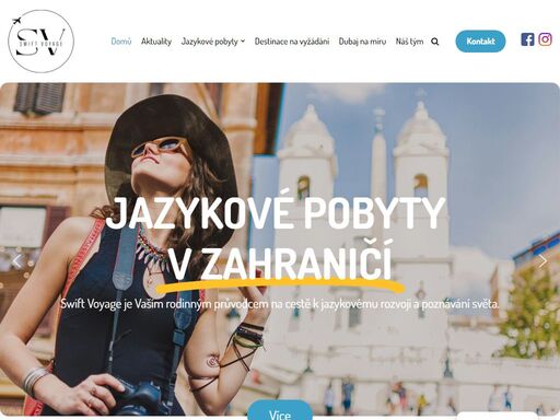 swift voyage je průvodcem jazykovým rozvojem a poznávání světa. spojujeme vášeň pro učení se špičkovými jazykovými pobyty v zahraničí.