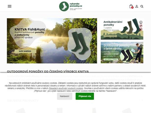 český výrobce rybářských a mysliveckých ponožek. kvalitní ponožky bavlněné, funkční - antibakteriální, proti klíšťatům a s chladivým cool efektem.