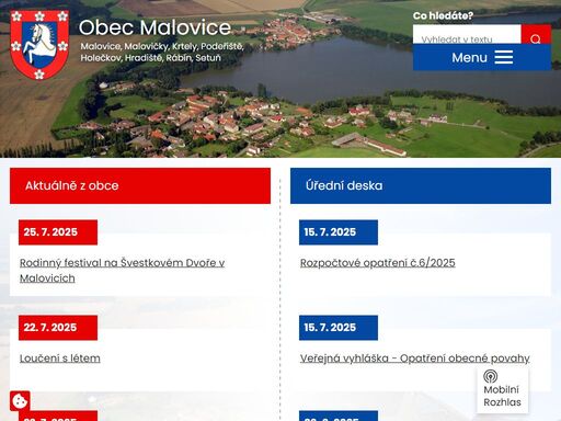 malovice jsou členem chelčicko-lhenického mikroregionu. leží na rozhraní českobudějovické pánve a posledních výběžků šumavy. navštivte nás.